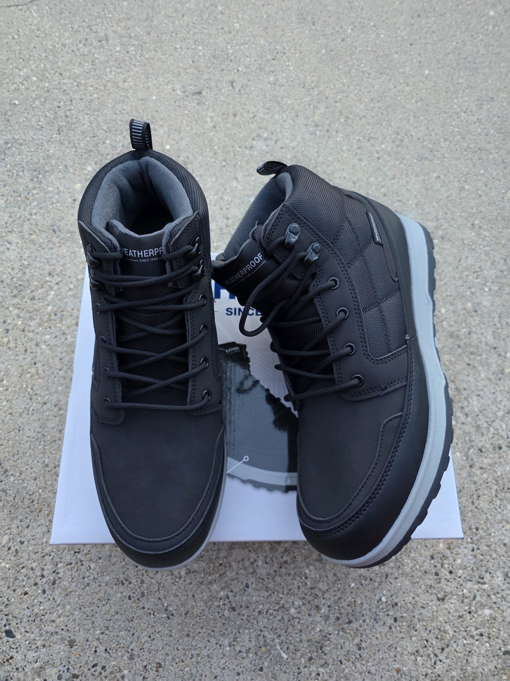 Weatherproof Waterpro of Men's Ankle Boots - Black Size 11